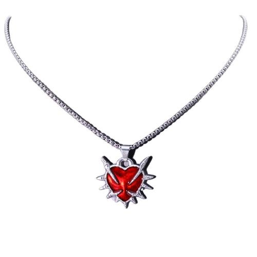 Zink -Legierung Eisen Kette Pullover Halskette, Zinklegierung, Herz, goldfarben plattiert, Modeschmuck & Emaille, keine, verkauft von PC[