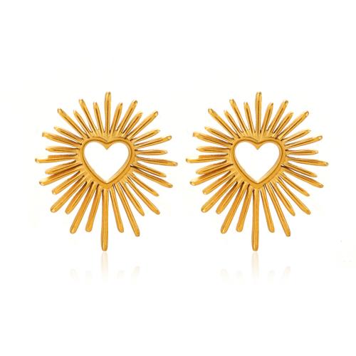 Серьги из нержавеющей стали, Нержавеющая сталь 304, Другое покрытие, ювелирные изделия моды & Женский & отверстие, Много цветов для выбора, продается Пара