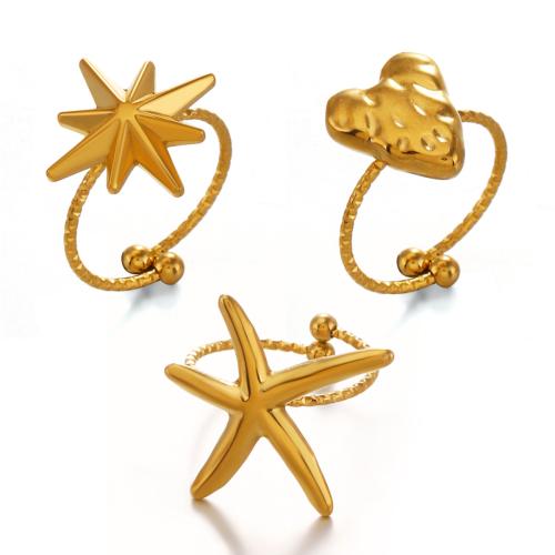 Bague en acier inoxydable, Acier inoxydable 304, Placage, bijoux de mode & styles différents pour le choix & pour femme, plus de couleurs à choisir, Vendu par PC