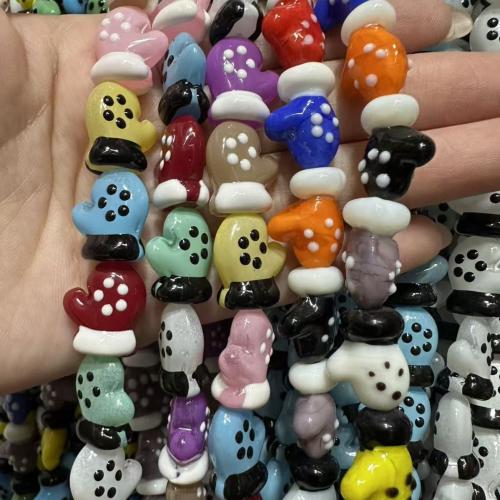 Christmas Lampwork Beads, Christmas Glove, DIY & enamel 