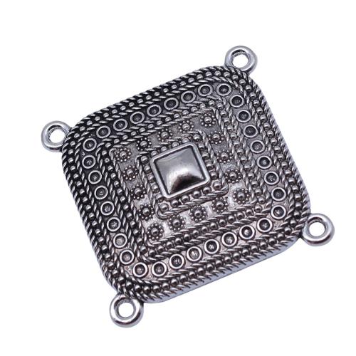 Zink Legierung Anhänger Verbinder, Zinklegierung, Quadrat, plattiert, DIY, 10PCs/Tasche, verkauft von Tasche