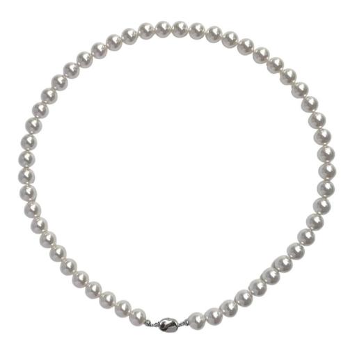 Collier de perles en plastique, perle de plastique, avec Acier titane, fait à la main, bijoux de mode & styles différents pour le choix & pour femme cm, Vendu par PC