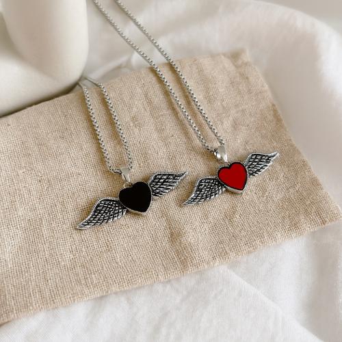 Chaîne en alliage de zinc de fer Collier Pull, coeur, Placage de couleur d'or, bijoux de mode & émail, plus de couleurs à choisir, Vendu par PC