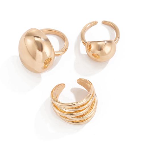 Zinc Alloy Ring Set, plated, three pieces & fashion jewelry & for woman 