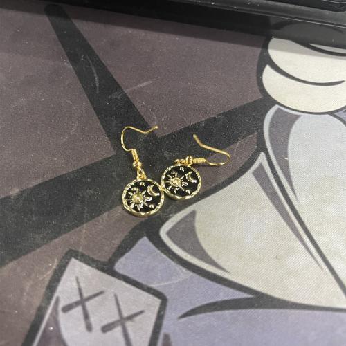 Латунные серьги падение, Латунь, ювелирные изделия моды & Женский продается Пара