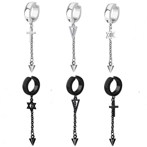 304ステンレススチール ドロップイヤリング, メッキ, ユニセックス & 異なるスタイルを選択, 65mm, 売り手 パソコン