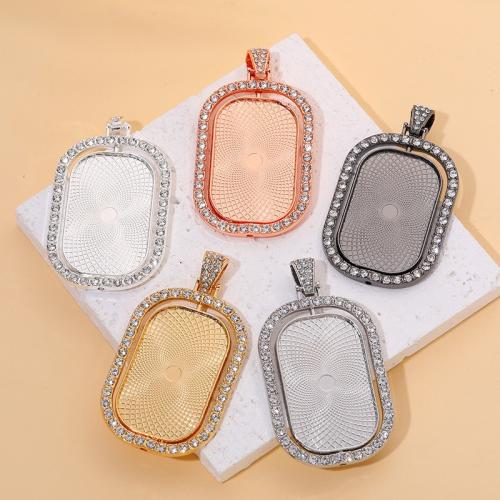 Pendantif en Alliage de zinc  , Placage, DIY & avec strass, plus de couleurs à choisir Vendu par PC