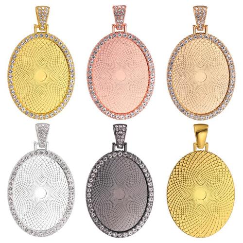 Pendantif en Alliage de zinc  , Placage, DIY & avec strass, plus de couleurs à choisir Vendu par PC