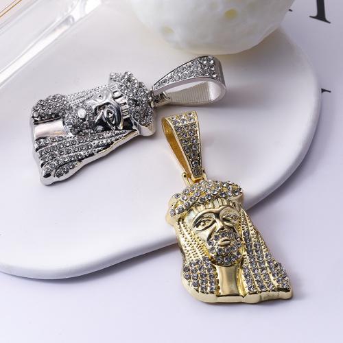 Zink Legierung Strass Anhänger, Zinklegierung, plattiert, DIY & mit Strass, keine, verkauft von PC