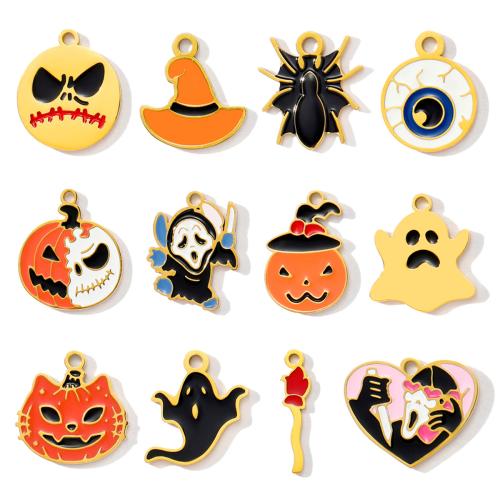 Pendant Halloween Fashion, Acier titane, Placage, Halloween Design & DIY & émail, plus de couleurs à choisir Vendu par sac[