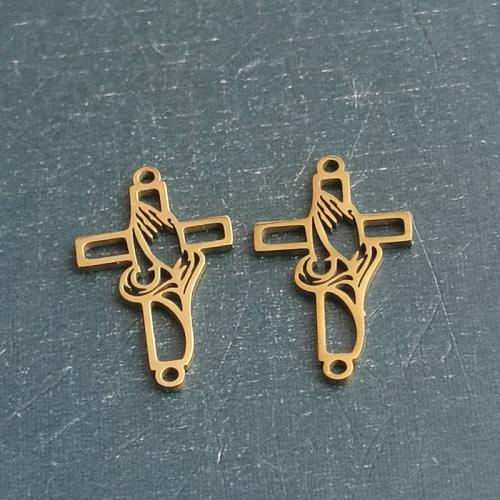 チタン鋼 コネクター, クロス, メッキ, DIY, 無色, 売り手 パソコン[