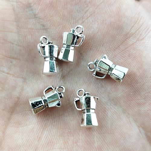 Bijoux pendentifs en Zinc alliage , alliage de zinc, Placage de couleur argentée, DIY, argent Vendu par sac