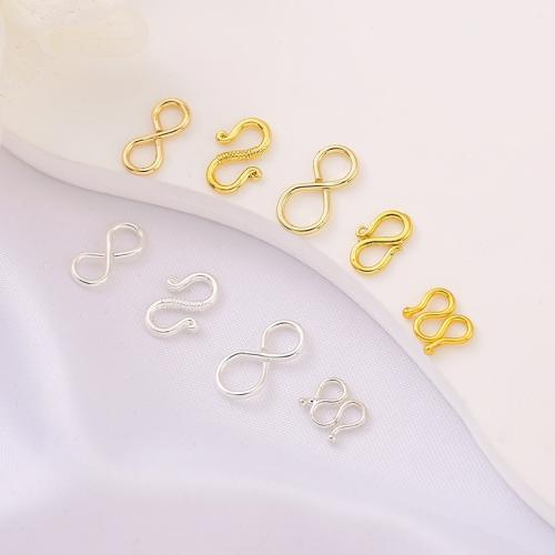 Messing Verschluss Zubehöre, plattiert, DIY & verschiedene Stile für Wahl, 5PCs/Menge, verkauft von Menge[