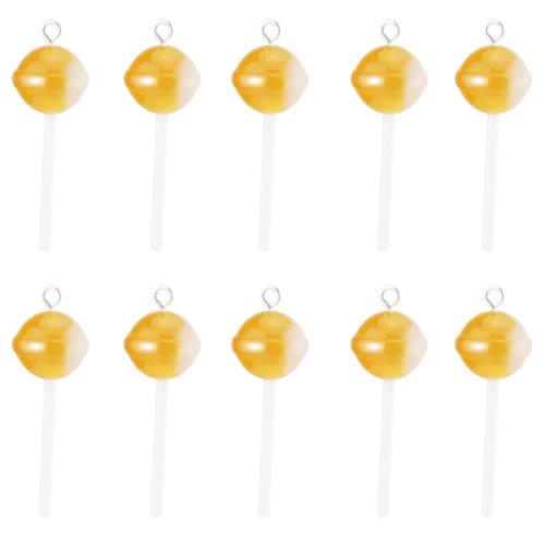 Imitation Food Resin Pendants, Lollipop, DIY 