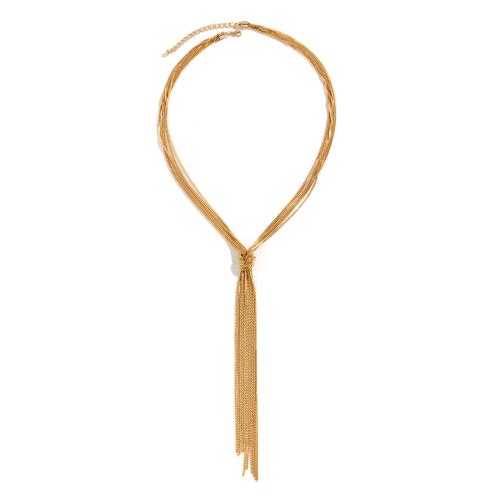 Mode-Fringe-Neckalace, Eisen, plattiert, Modeschmuck & mehrschichtig & für Frau, keine, verkauft von PC