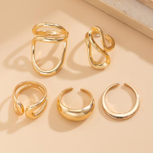 Zinc Alloy Ring Set, plated, fashion jewelry & for woman 