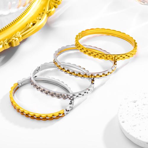 Titane bracelet en acier et bracelet, Acier titane, Placage, trois couches & bijoux de mode & pour femme, plus de couleurs à choisir, Vendu par PC