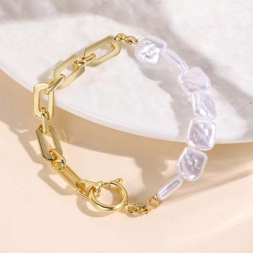 Conjuntos de joya de aleación de cinc de moda, aleación de zinc, con Perlas plásticas, chapado, diferentes materiales para la opción & diferentes estilos para la opción & para mujer, Vendido por UD