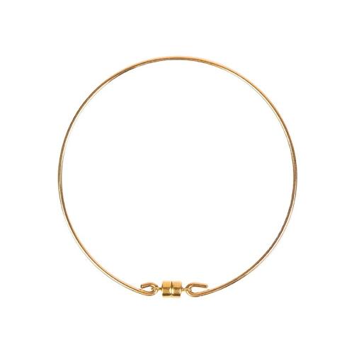 Fashion Zinc Alloy Bangle, gold color plated, Unisex & with magnetic, Inner Approx 60mm 