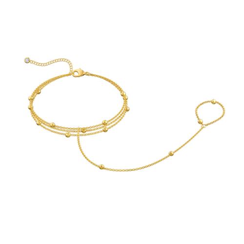 Nuptiale d'anneau de bracelet, Acier inoxydable 304, Placage, trois couches & bijoux de mode & pour femme, plus de couleurs à choisir, Vendu par PC