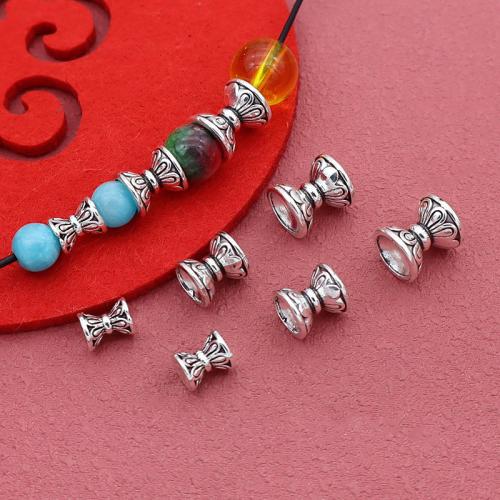 Perles intercalaires en alliage de zinc, Placage de couleur argentée, DIY Vendu par sac[