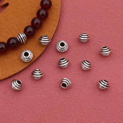 Perles intercalaires en alliage de zinc, Placage de couleur argentée, DIY Vendu par PC[