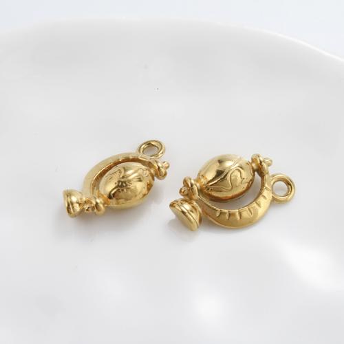Stainless Steel Pendants, 304 Stainless Steel, Globe, gold color plated, DIY, golden 
