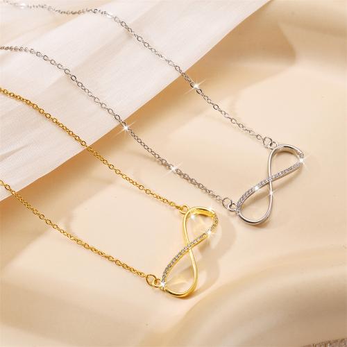 チタンジュエリーネックレス, チタン鋼, メッキ, マイクロパヴェレインストーン & 女性用 & くり抜き, 無色, 売り手 パソコン[