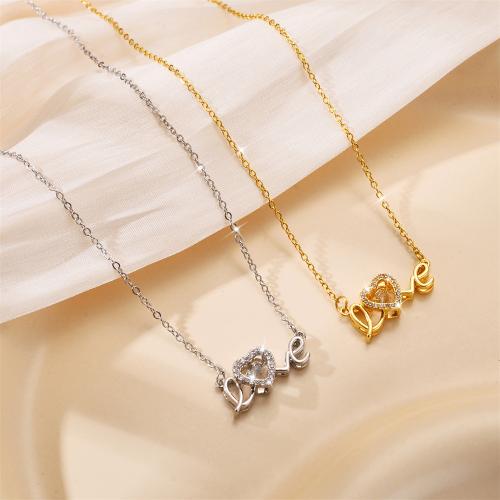 チタンジュエリーネックレス, チタン鋼, とともに ジェムストーン, メッキ, ファッションジュエリー & 女性用 & くり抜き, 無色, 売り手 パソコン[