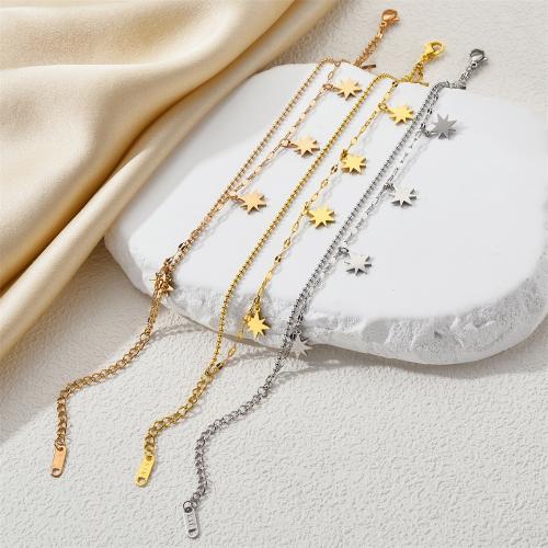 Titane bracelet en acier et bracelet, Acier titane, Placage, bijoux de mode & pour femme, plus de couleurs à choisir, Vendu par PC