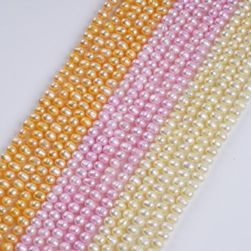 Perle comme Pommes de terre perles d'eau douce, perle d'eau douce cultivée, pomme de terre, DIY, plus de couleurs à choisir, 5-6mm cm, Vendu par brin