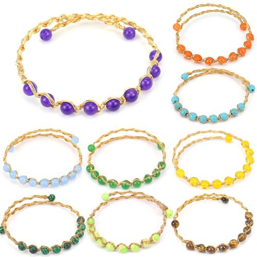 Gemstone Brass Finger Ring, with Brass, handmade, fashion jewelry & Unisex, golden 