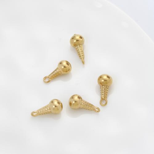 Stainless Steel Pendants, 304 Stainless Steel, microphone, gold color plated, DIY, golden 