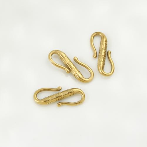 Stainless Steel Jewelry Clasp, 304 Stainless Steel, gold color plated, DIY, golden [