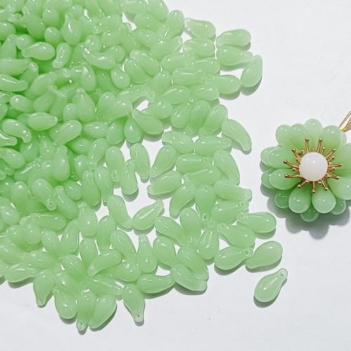 Fornitura de pasador de pelo, Cristal de murano, Pétalos, enviado al azar & Bricolaje, color mixto, 15x7mm, Vendido por UD