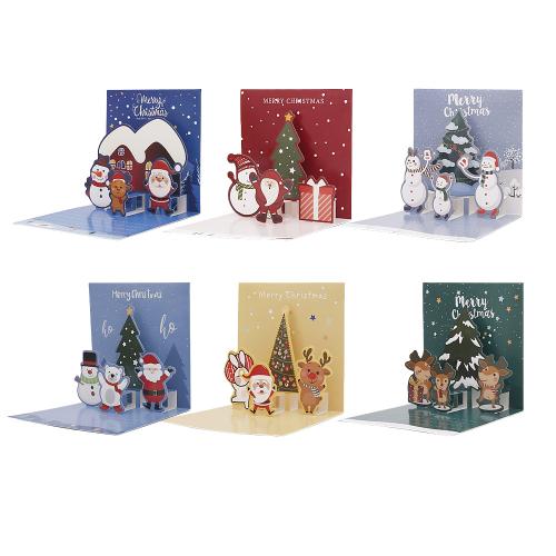 papier Carte de Noël, Impression, Conception de Noël & DIY, plus de couleurs à choisir, Vendu par PC[