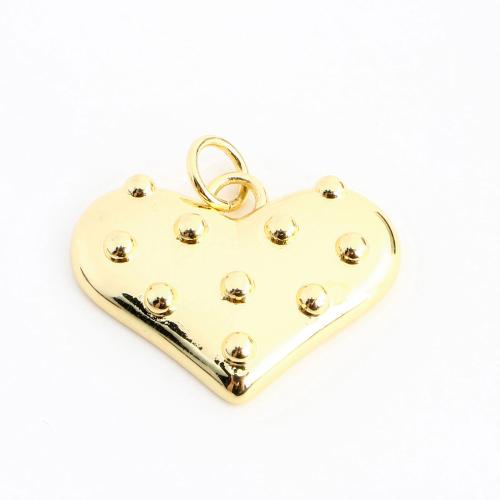 Brass Heart Pendants, DIY, golden 