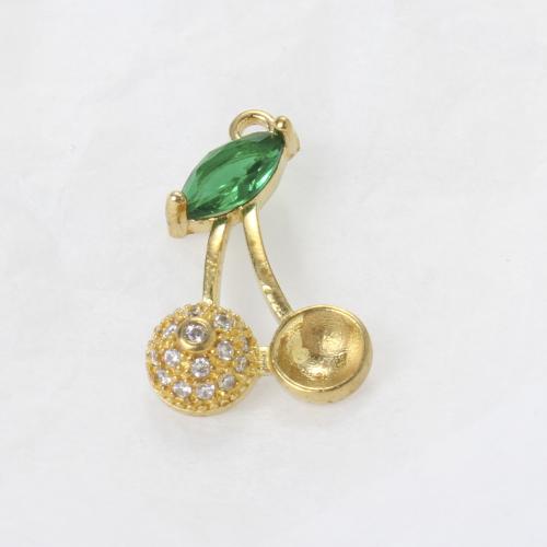 Параметр горный хрусталь кулон латунь, Латунь, Ягода, Другое покрытие, DIY & со стразами, Золотой продается PC[