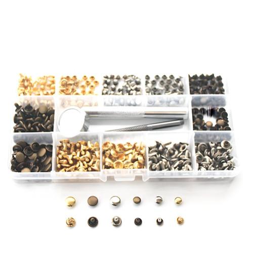 DIY Jewelry Finding Kit, Brass, with Plastic Box, plated 