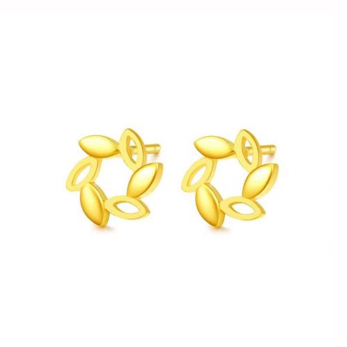 Argent sterling 925 boucle d oreille dormeuse, feuille, pour femme & creux, plus de couleurs à choisir Vendu par paire[