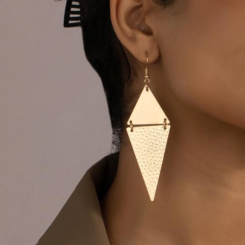 Zinc Alloy Drop Earring, gold color plated, fashion jewelry 