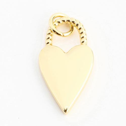 Brass Heart Pendants, DIY, golden 