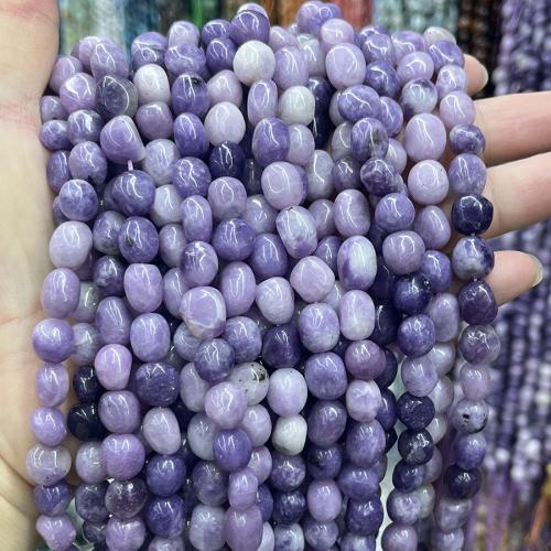 Perles de pierre gemme unique, Lepidolite naturel, DIY, couleurs mélangées cm, Vendu par brin