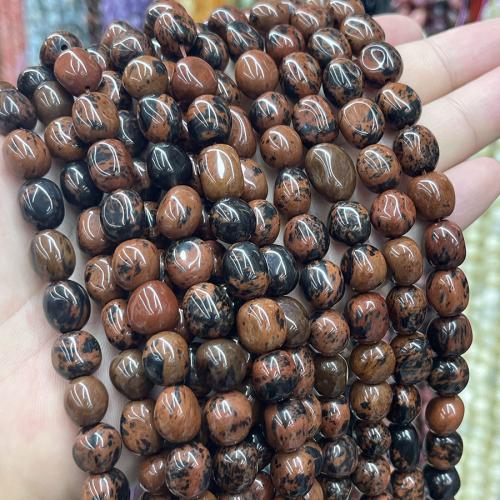 Abalorios de Rodonita, Piedra de Rodocrosita de Rayas Negras, Bricolaje, color mixto, longitud:38 cm, Vendido por Sarta