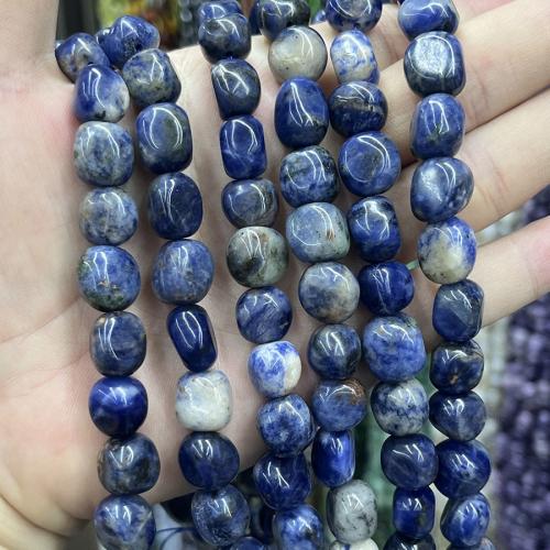 Perles en sodalite, DIY, couleurs mélangées cm, Vendu par brin