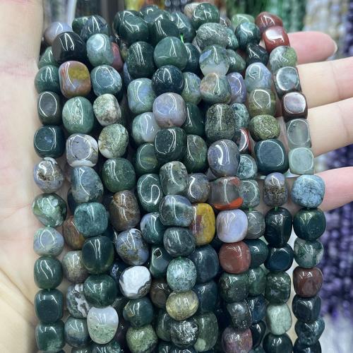 Perle agate indienne naturelle , DIY, couleurs mélangées cm, Vendu par brin