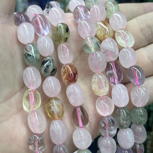 ミックス色水晶のビーズ, 天然クォーツ, DIY, 彩色, 長さ:38 センチ, 売り手 ストランド
