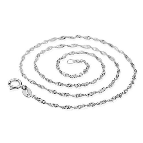 925 Sterling Silver Necklace Chain  & for woman [