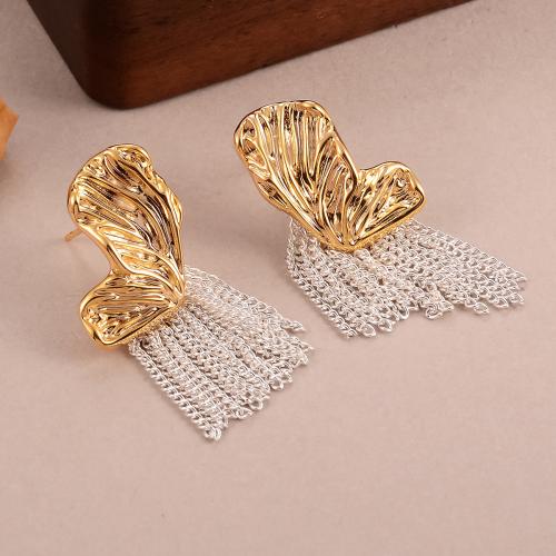 Fashion Fringe Boucles d'oreilles, laiton, Placage, bijoux de mode, plus de couleurs à choisir, Vendu par paire