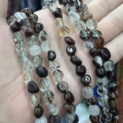 Perles en Quartz de fantôme, Quartz Phantom Vert, DIY, couleurs mélangées, 6-9mm cm, Vendu par brin